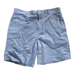 VINEYARD VINES Mens Blue Seersucker‎ Shorts - Size 33